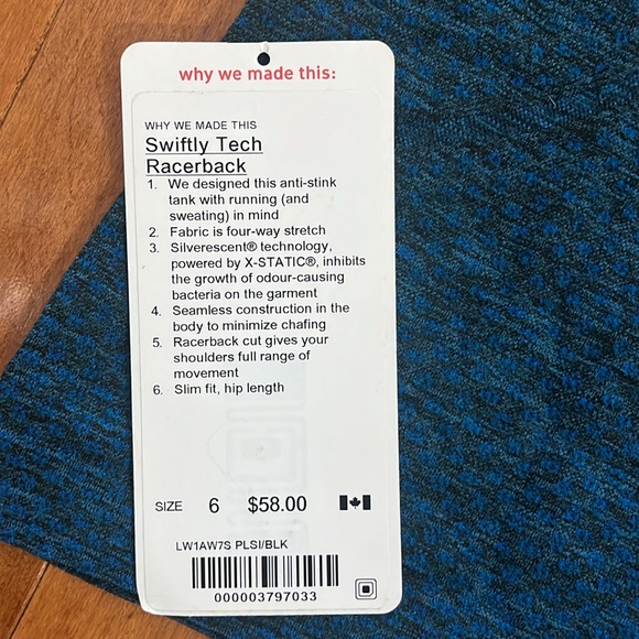 Lululemon Swiftly Tech Racerback sz 6 - Picture 3 of 4